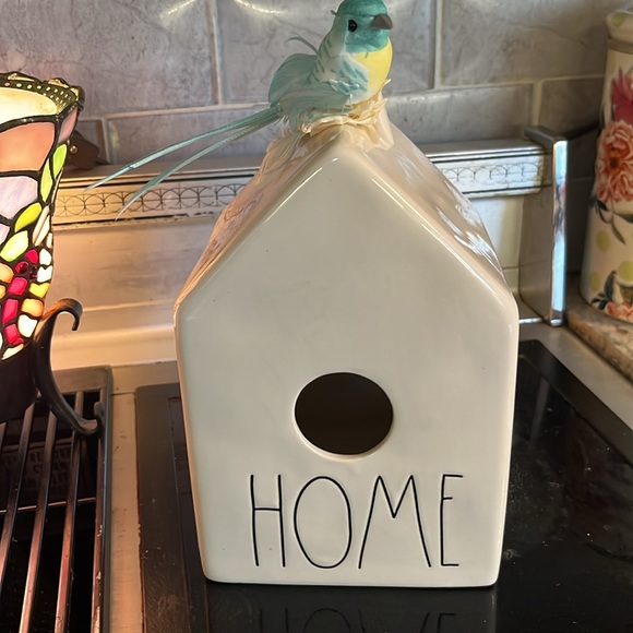 Rae Dunn Birdhouse. Functional if hung.  Or for decor - Picture 2 of 3